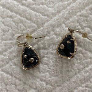 Kendra Scott dangle onyx earrings